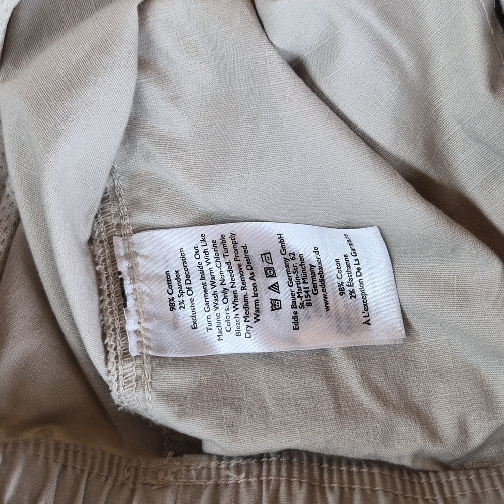 Eddie Bauer Light Tan Ripstop Cargo Pants 10 - Picture 5 of 5